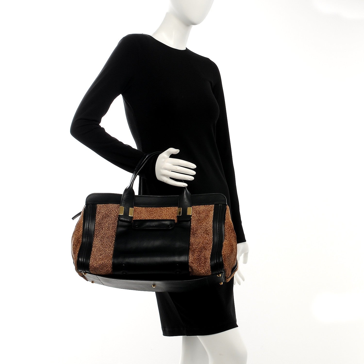 Chloe Calf Hair Large Alice Satchel Biscotti Beige 2 of 6