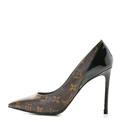 Louis Vuitton Monogram Cherie Pumps 37.5 Black 1 of 13