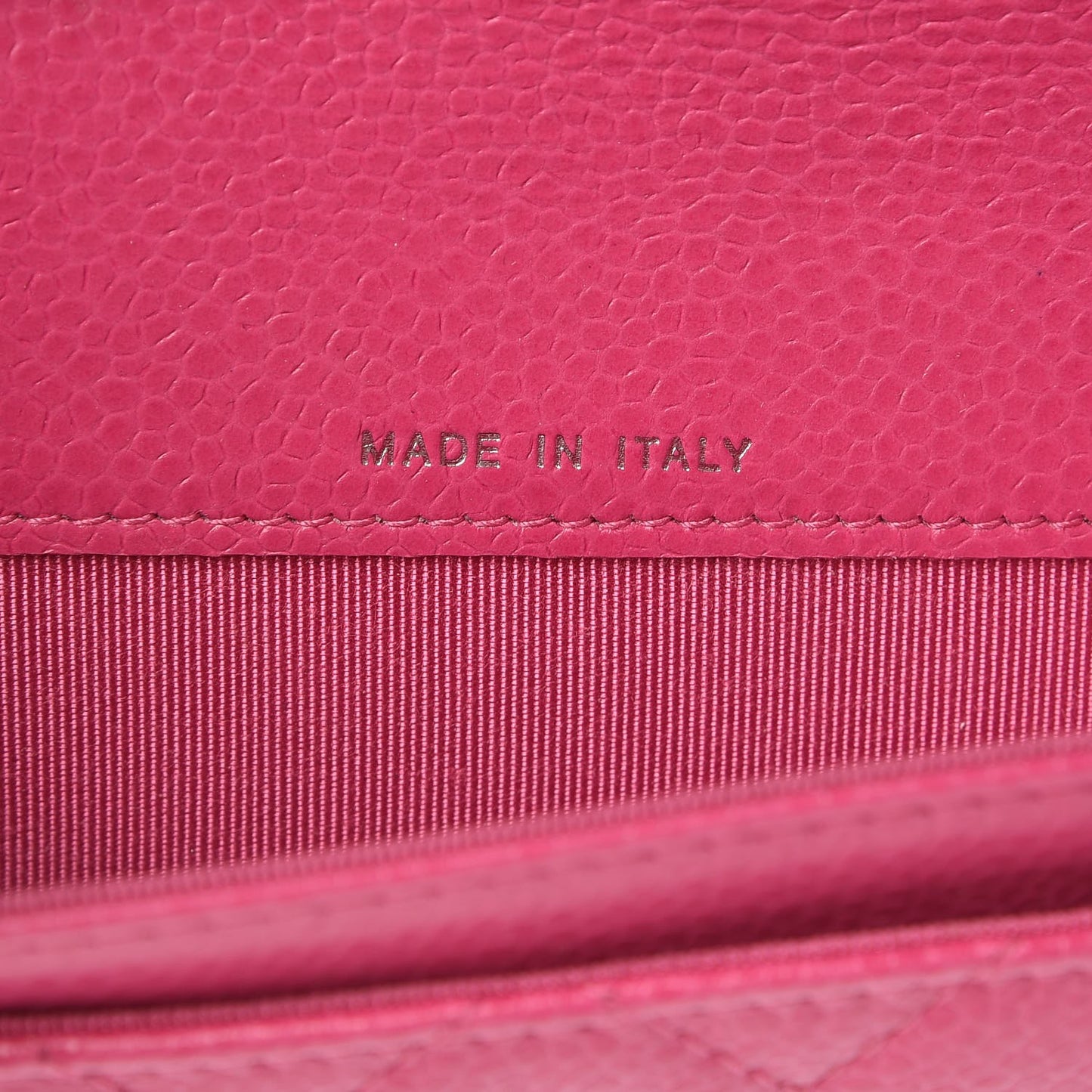 Caviar Quilted CC Card Holder Pink