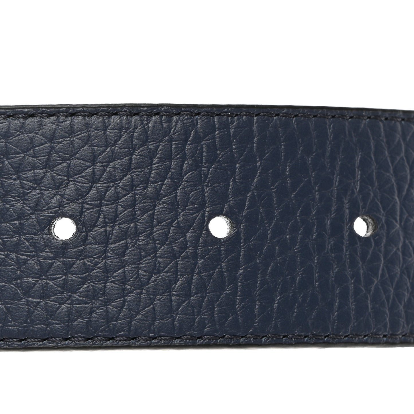 Taurillon Calfskin 40mm LV Initiales Reversible 90 36 Belt Black Navy