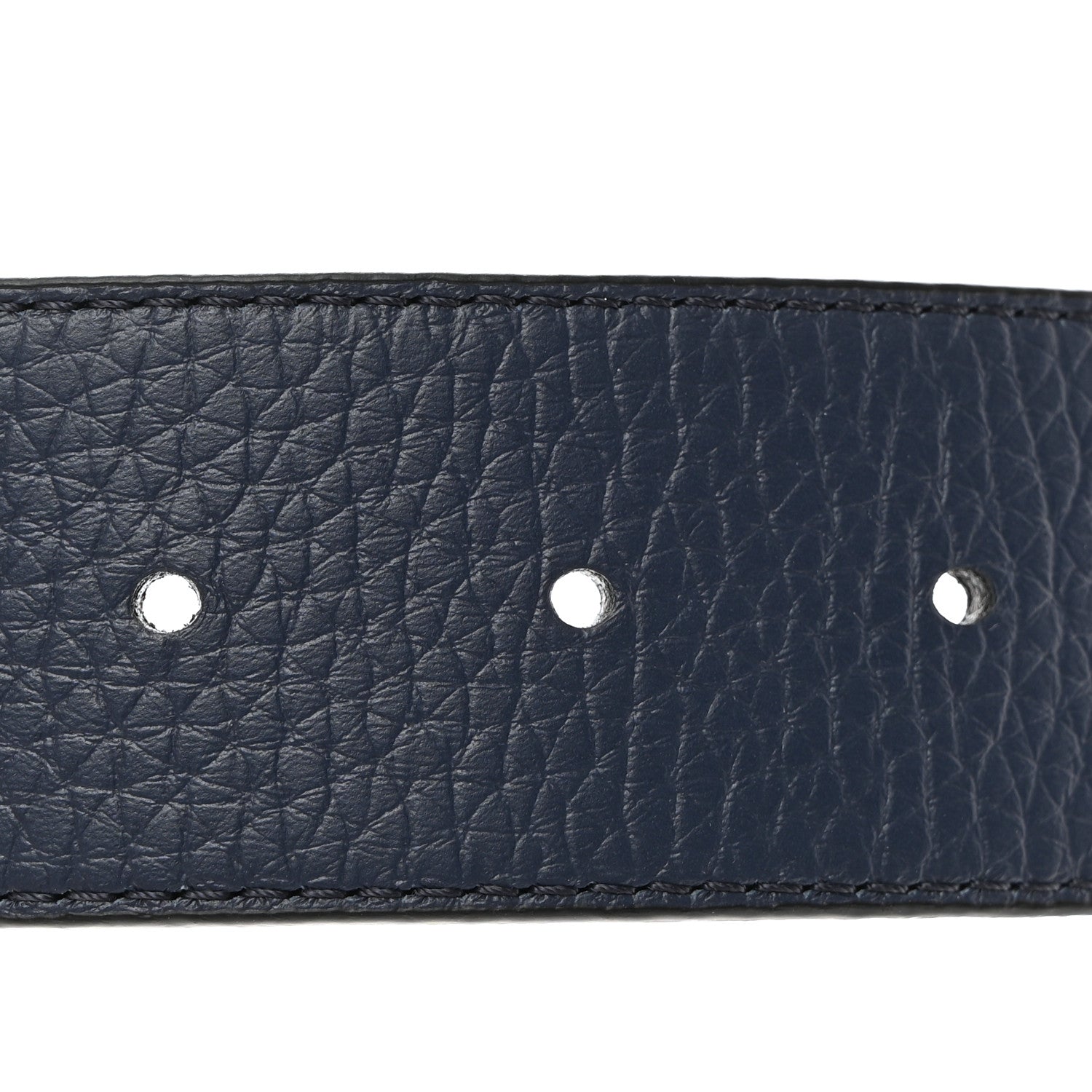 Louis Vuitton Taurillon Calfskin 40mm LV Initiales Reversible 90 36 Belt Black Navy 4 of 5