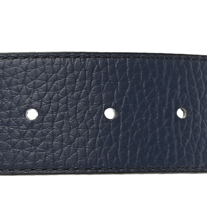 Louis Vuitton Taurillon Calfskin 40mm LV Initiales Reversible 90 36 Belt Black Navy 4 of 5