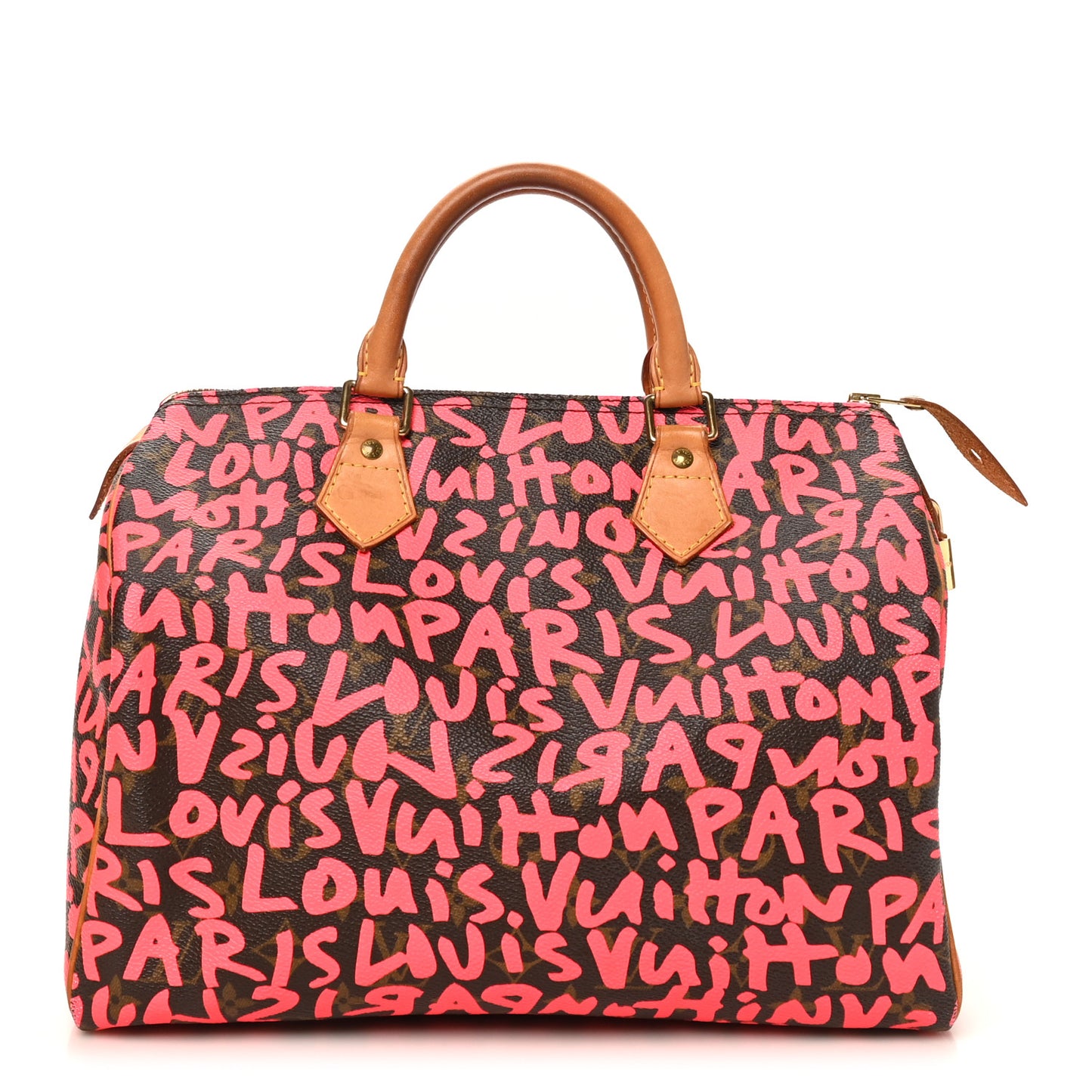 Monogram Graffiti Speedy 30 Fuchsia