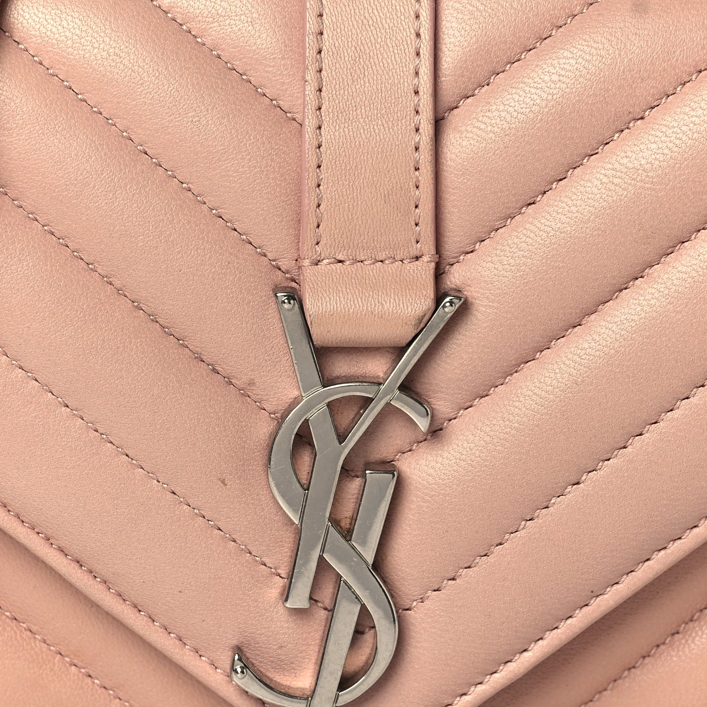 Sheepskin Matelasse Monogram Classic Baby Chain Bag Pale Pink