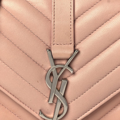 Saint Laurent Sheepskin Matelasse Monogram Classic Baby Chain Bag Pale Pink 7 of 10