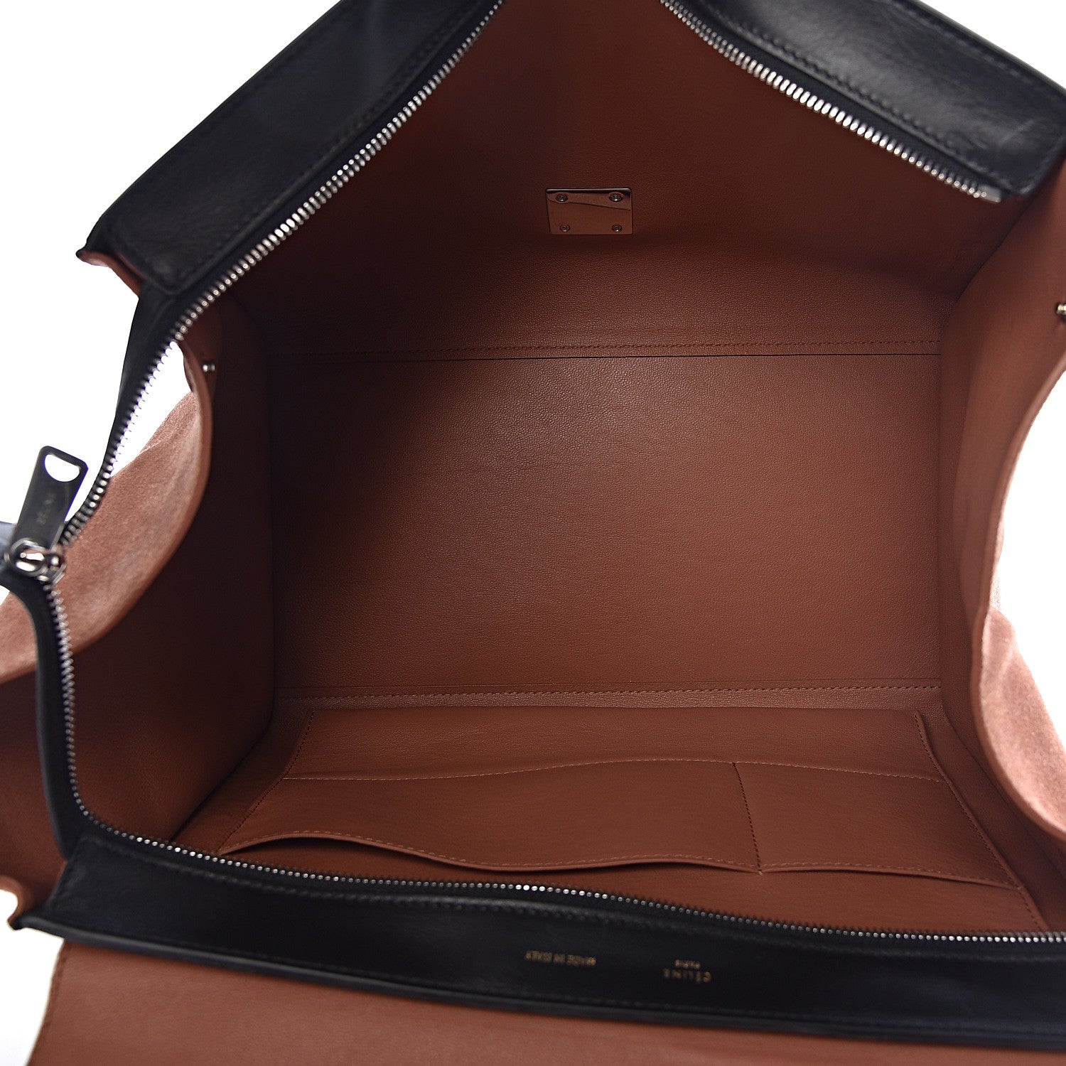 Celine Smooth Calfskin Suede Large Tri-Color Trapeze Peach 5 of 14