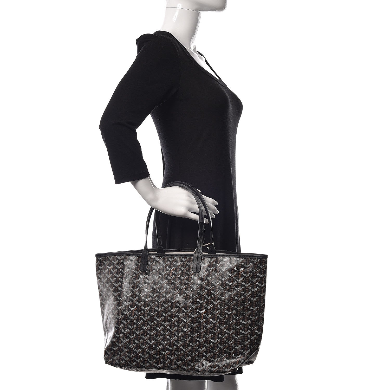 Goyard Goyardine Saint Louis PM Black 2 of 11
