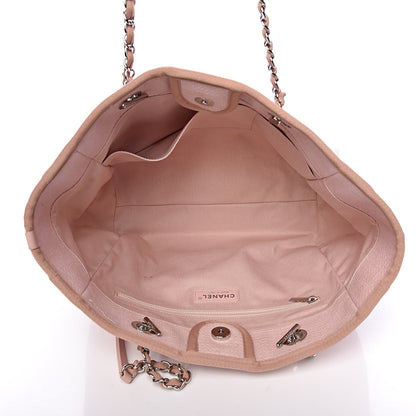 Chanel Canvas Deauville Small Tote Pink 5 of 15