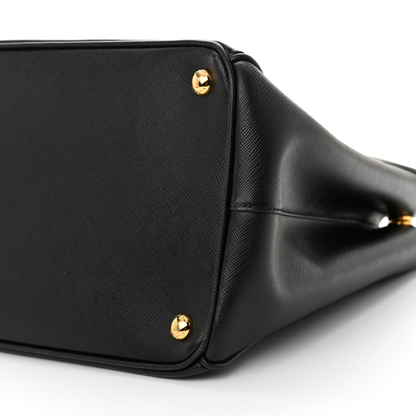 Saffiano Lux Large Galleria Double Zip Tote Black