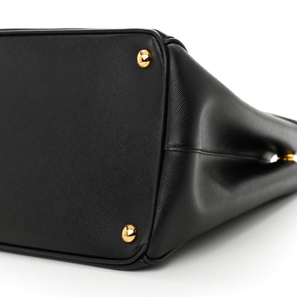Prada Saffiano Lux Large Galleria Double Zip Tote Black 10 of 11
