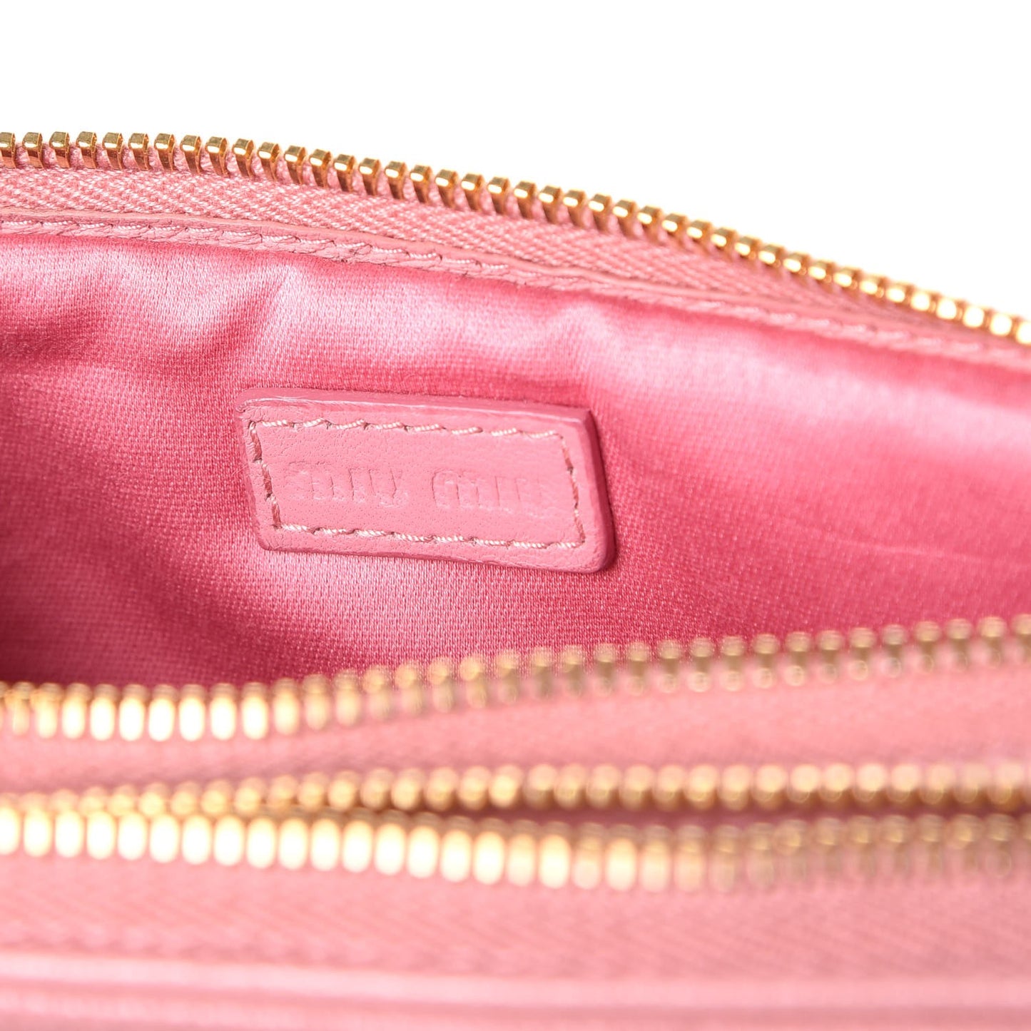 Goatskin Madras Double Zip Crossbody Bag Rosa