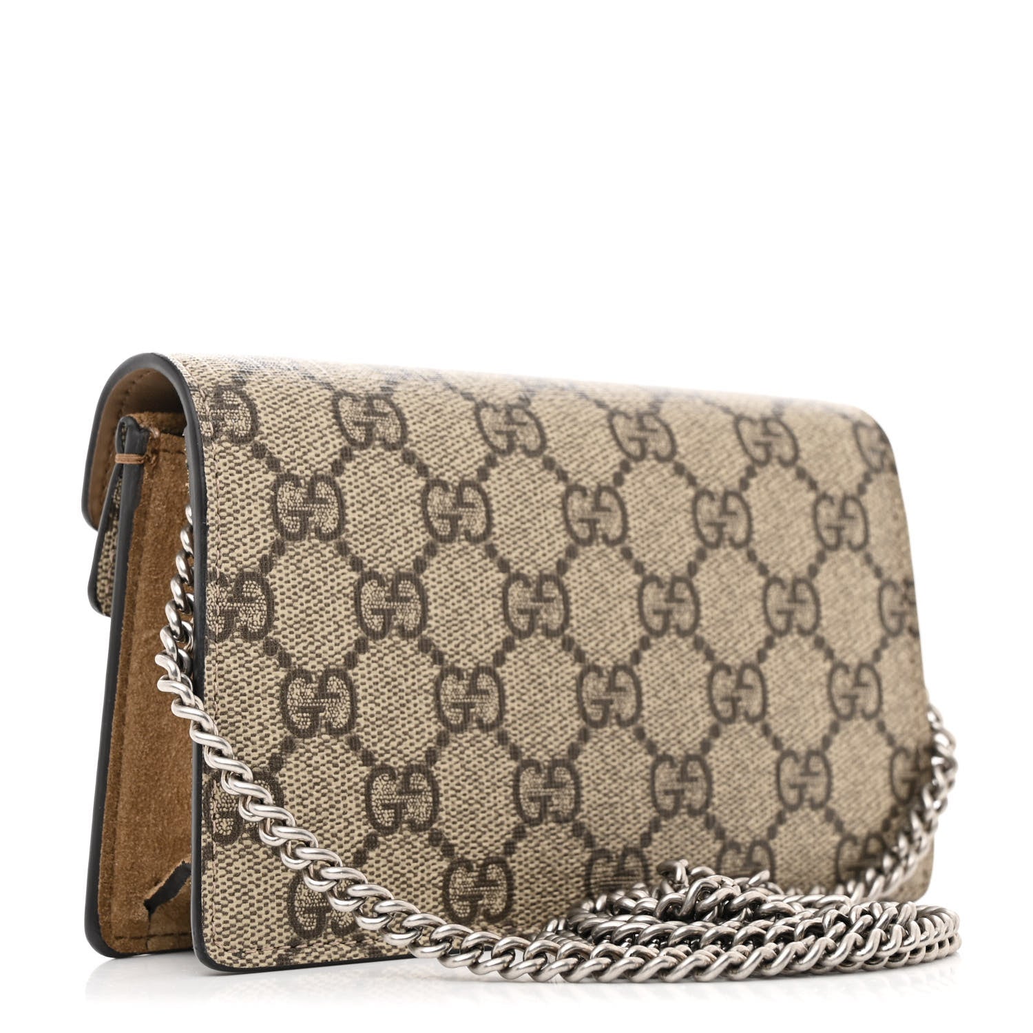 Gucci GG Supreme Monogram Super Mini Dionysus Shoulder Bag Taupe 3 of 10