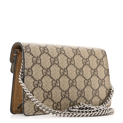Gucci GG Supreme Monogram Super Mini Dionysus Shoulder Bag Taupe 3 of 10