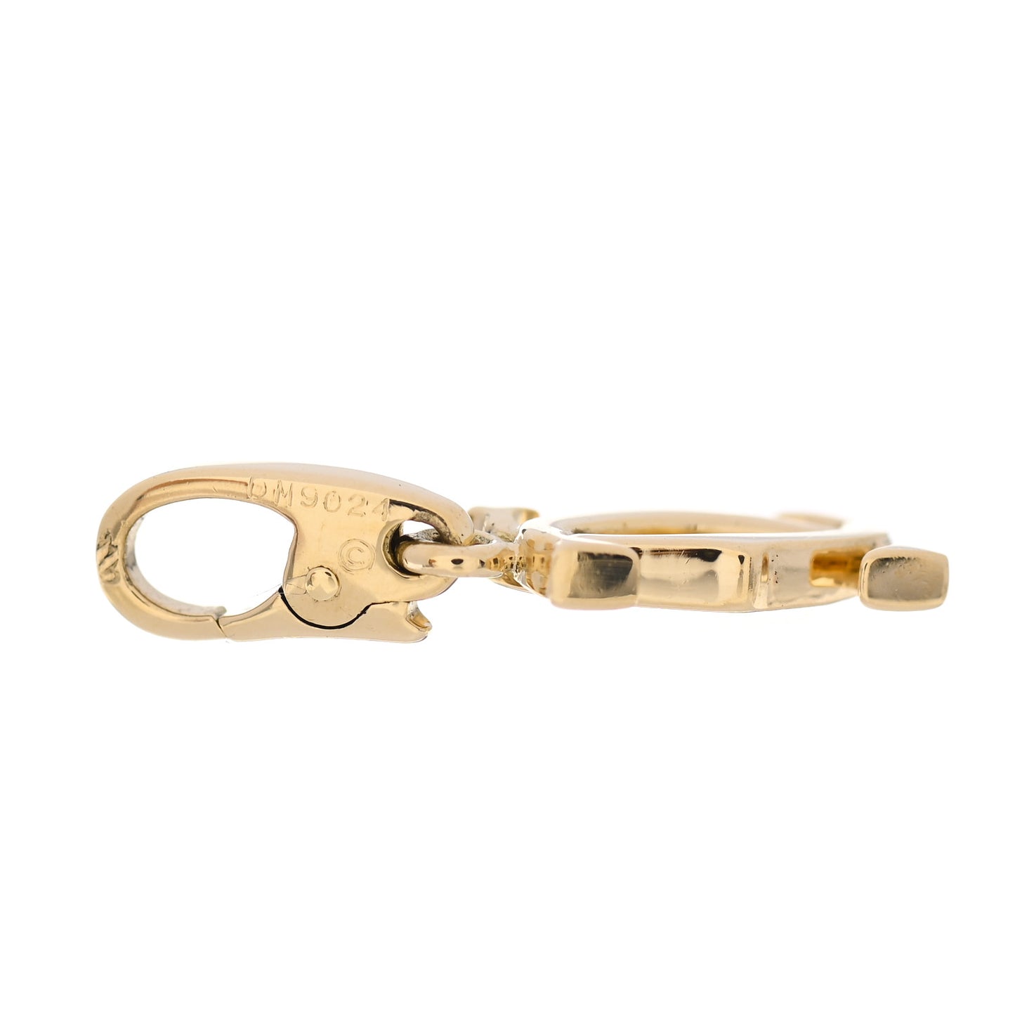 18K Yellow Gold Logo Charm