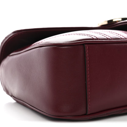 Gucci Calfskin Matelasse Small GG Marmont Shoulder Bag Ancora Red Ancora Red 9 of 10