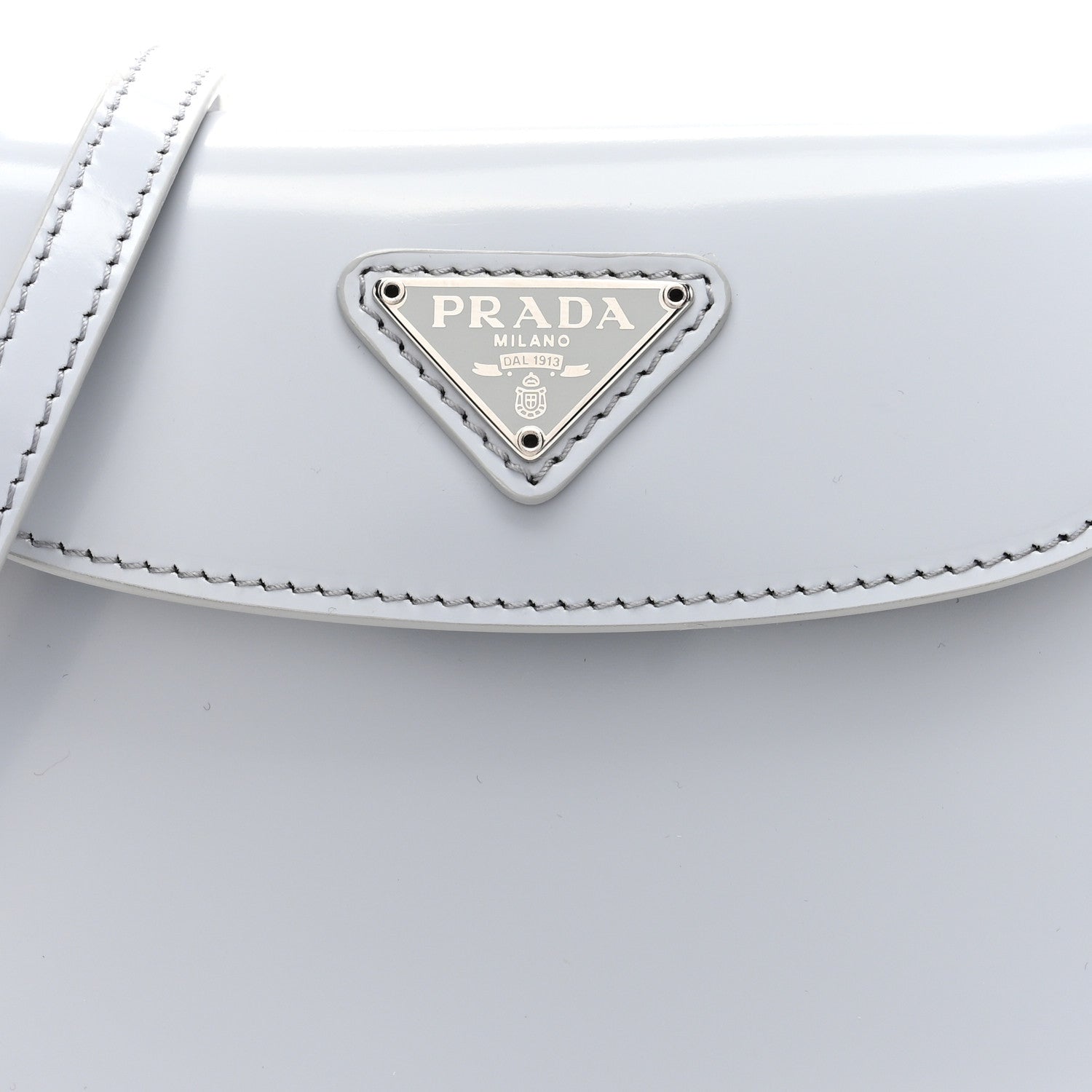 Prada Spazzolato Mini Cleo Flap Adjustable Strap Shoulder Bag Fiordaliso 7 of 9