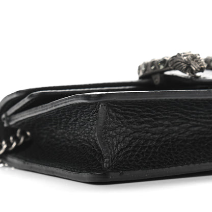 Gucci Calfskin Super Mini Dionysus Shoulder Bag Black 8 of 10
