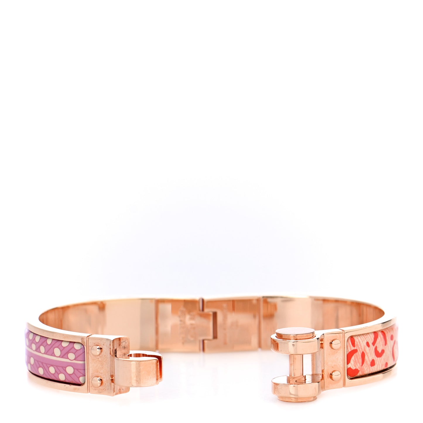 Enamel Printed Narrow Baobab Cat Hinged Bracelet S Graffitis Craft