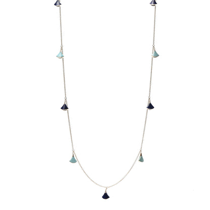 Bulgari 18K Yellow Gold Diamond Turquoise Lapis Lazuli Divas' Dream Necklace 1 of 6