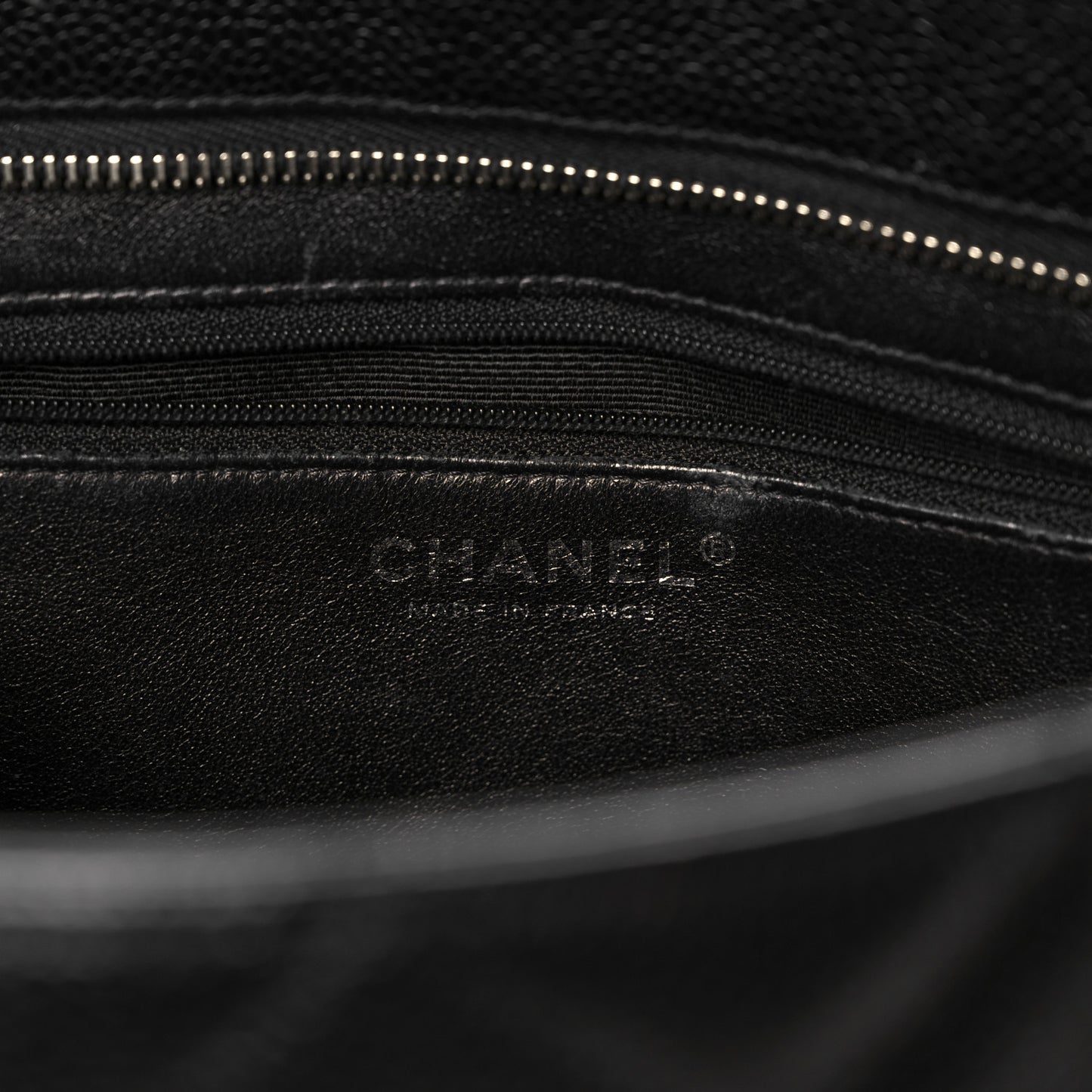 Caviar Quilted Medallion Tote Black