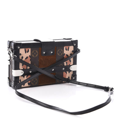 Louis Vuitton Monogram Leopard Corduroy Petite Malle 3 of 9