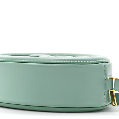 Celine Smooth Calfskin Cuir Small Triomphe Oval Crossbody Purse Ice Mint 8 of 9