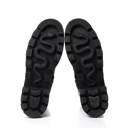 Gucci Nappa Frances GG Matelasse Platform Combat Boots 42 Black 6 of 10