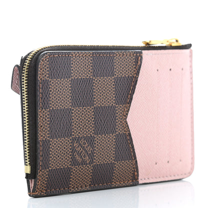Louis Vuitton Damier Ebene Recto Verso Card Holder Rose Ballerine 3 of 9