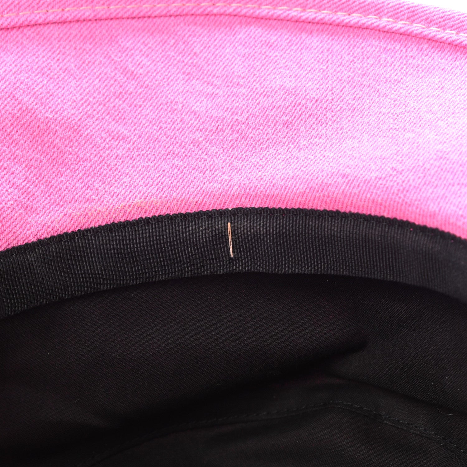 Chanel Denim Logo Bucket Hat Pink Yellow 9 of 9