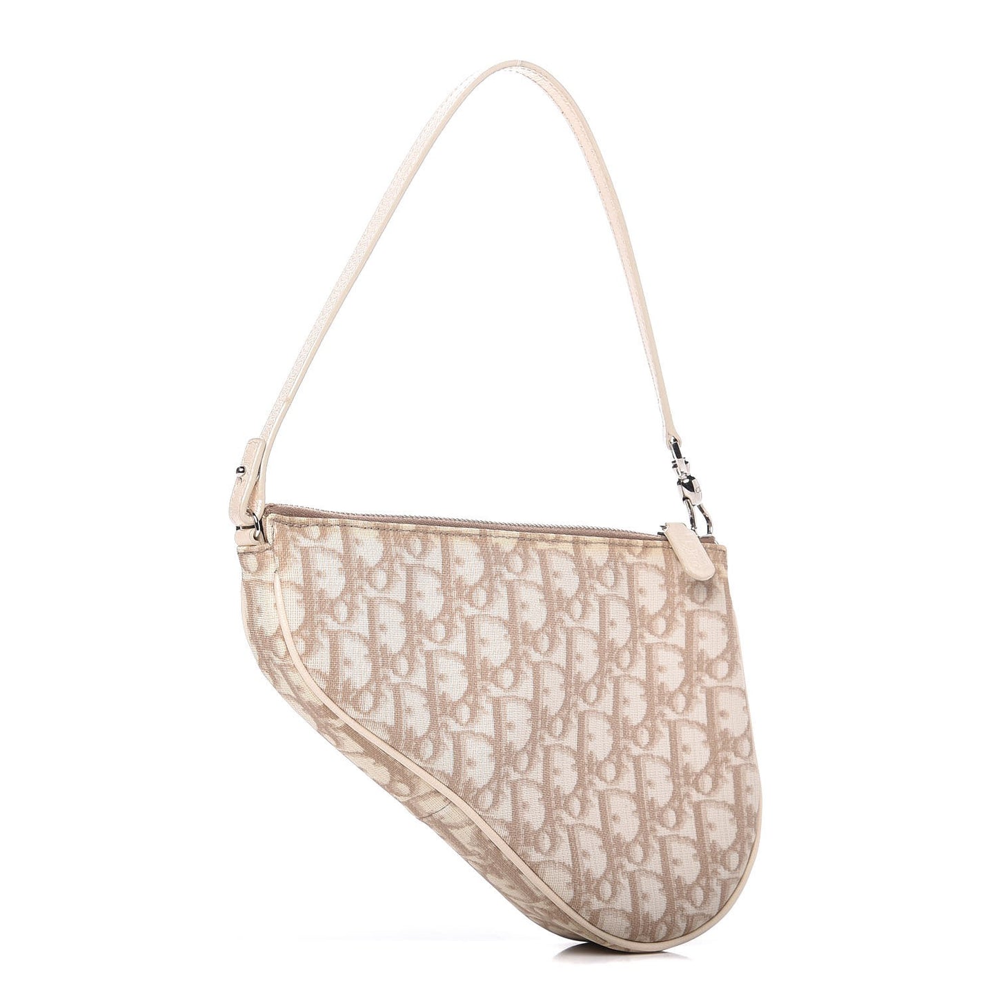 Monogram Vintage Flowers Mini Saddle Bag Beige