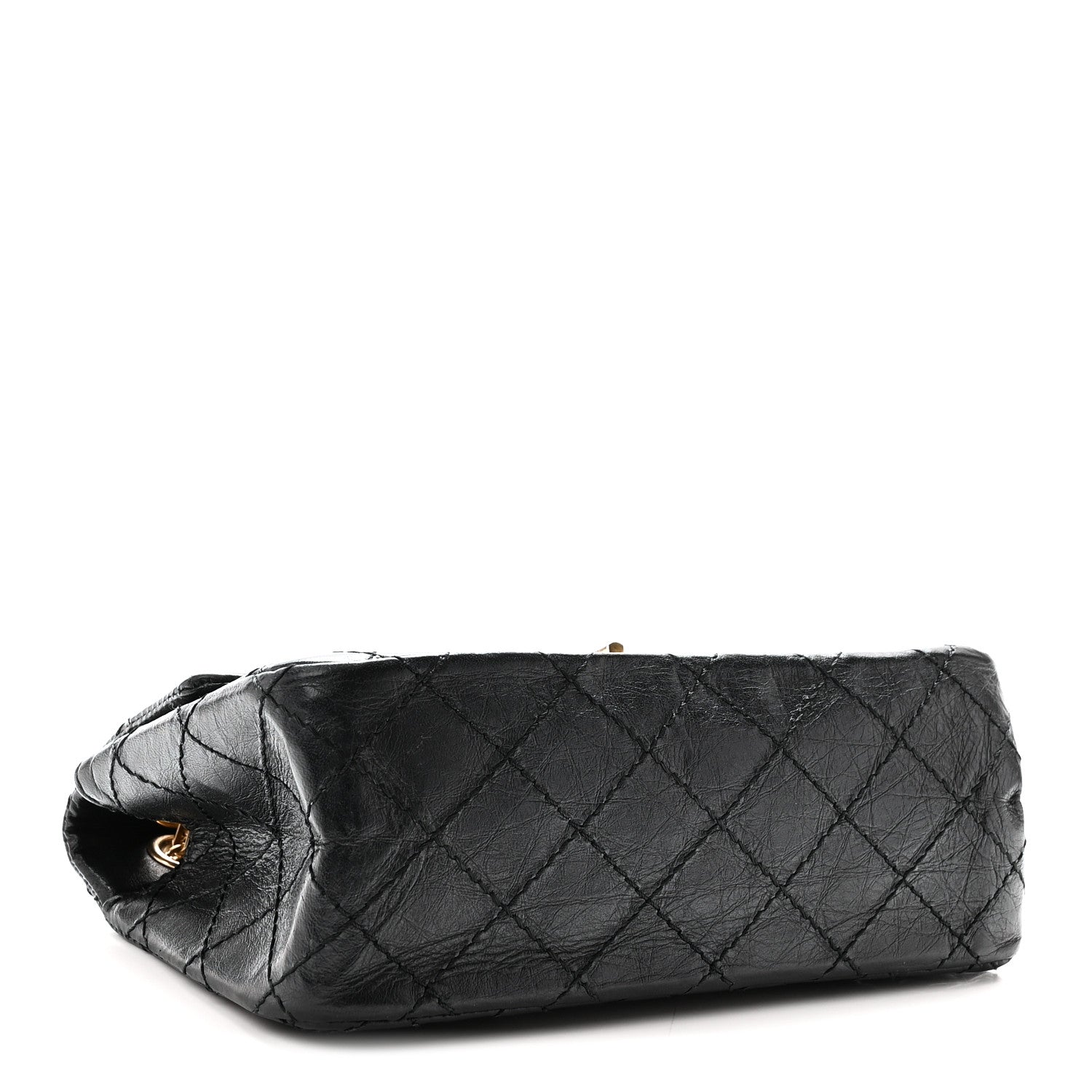 Chanel Aged Calfskin Quilted 2.55 Reissue Mini Flap Black 4 of 10