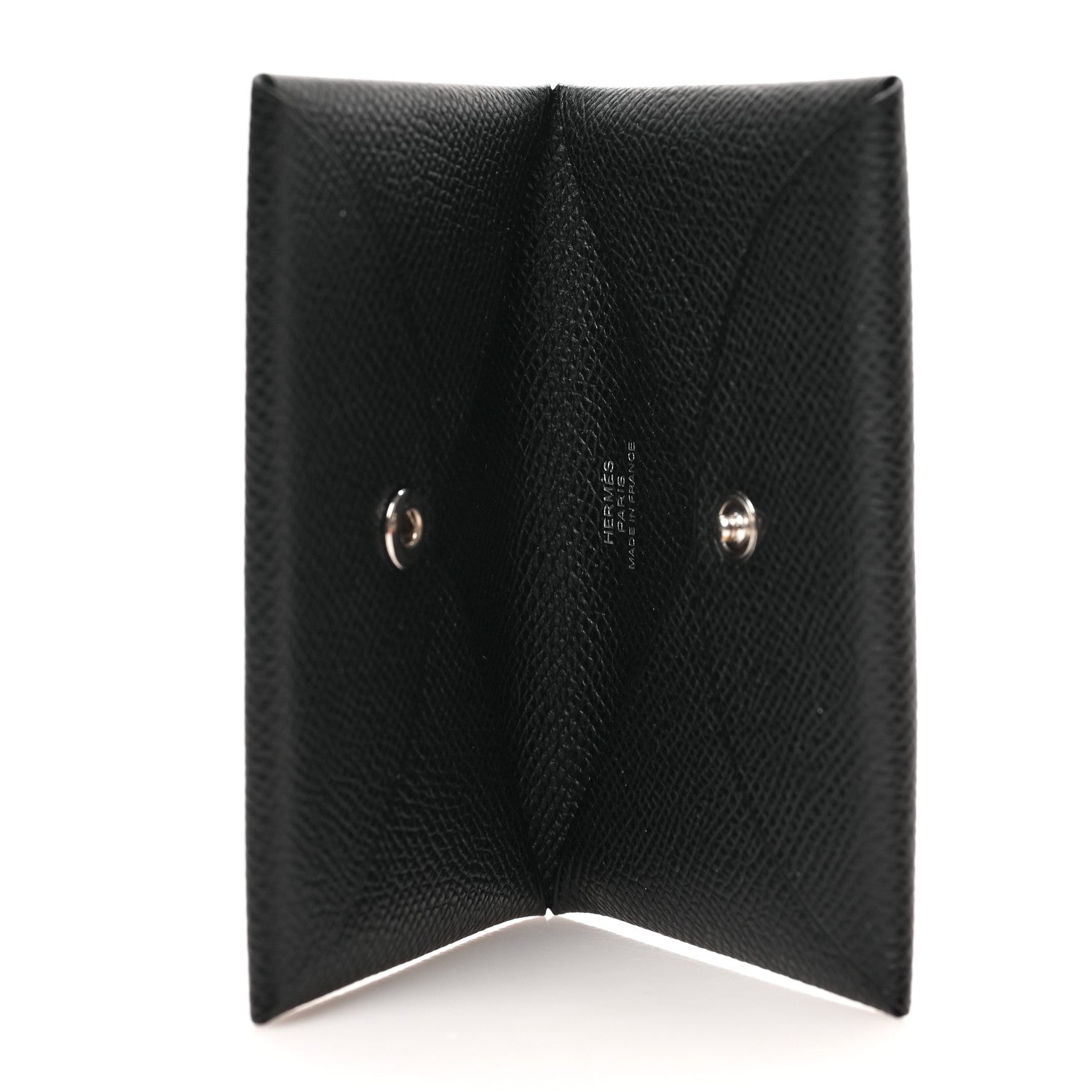 Hermes Epsom Calvi Card Case Black 5 of 6