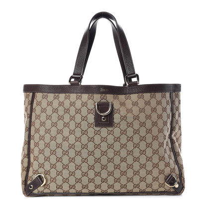 Gucci Monogram Large Abbey Tote Dark Brown 1 of 11