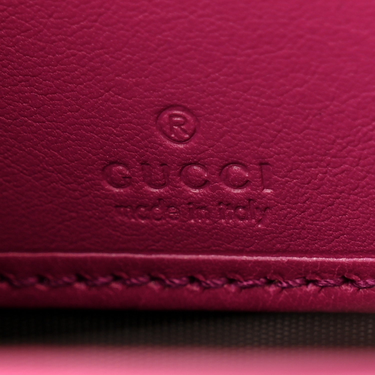 Gucci Patent Soho Zip Around Wallet Bright Bougainvillea 7 of 11