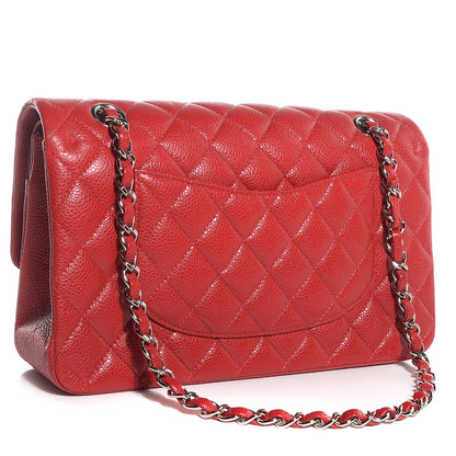 Chanel Caviar Quilted Medium Double Flap Red 3 of 8