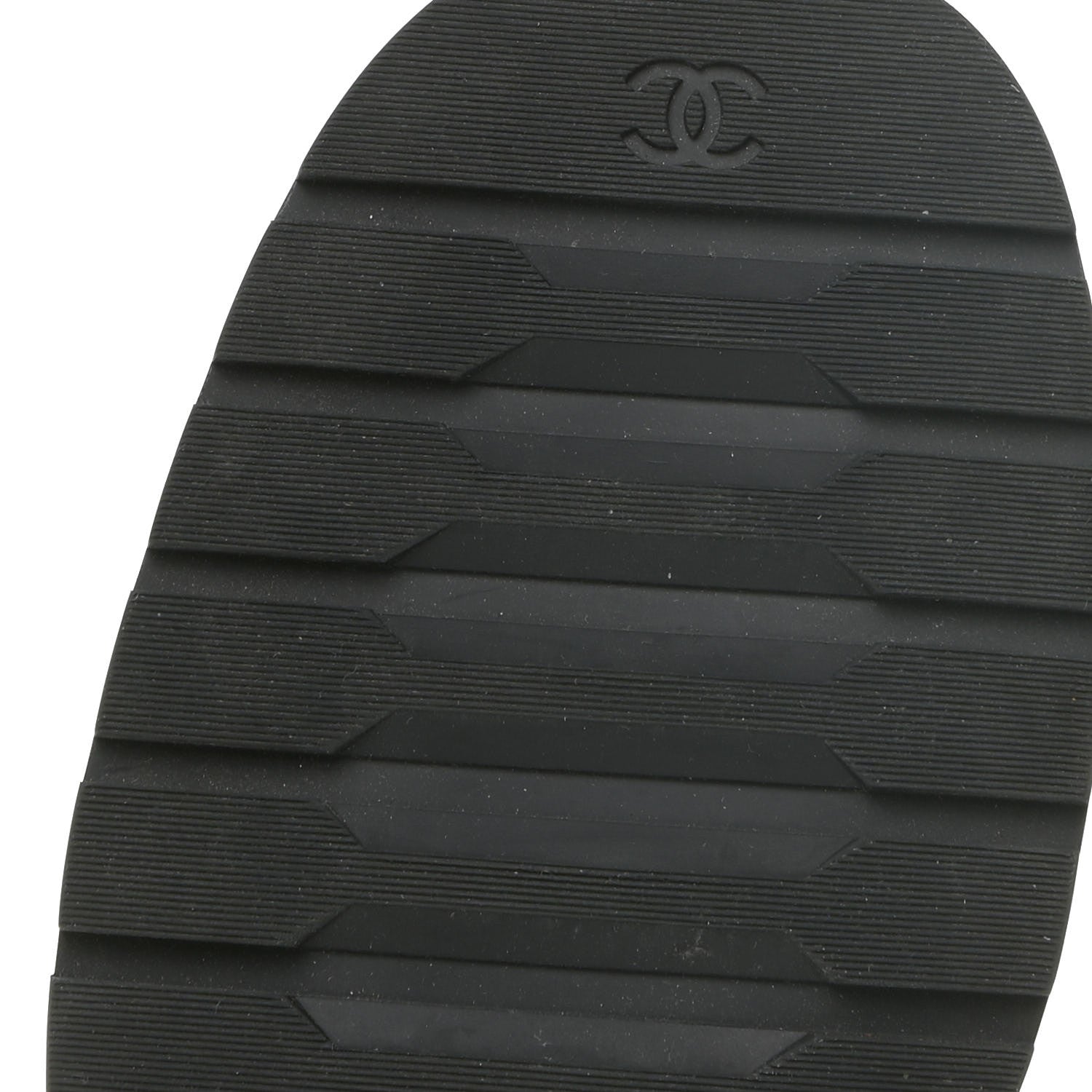 Chanel Shiny Calfskin Quilted Lace Up Combat Boots 38.5 Black 6 of 14