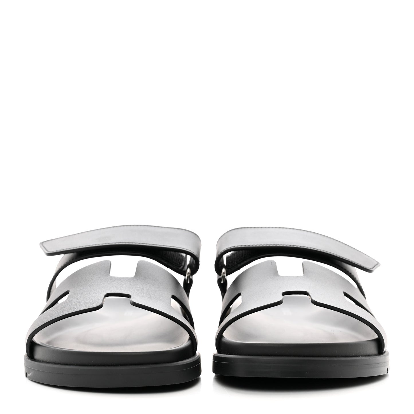 Calfskin Womens Chypre Sandals 39.5 Black