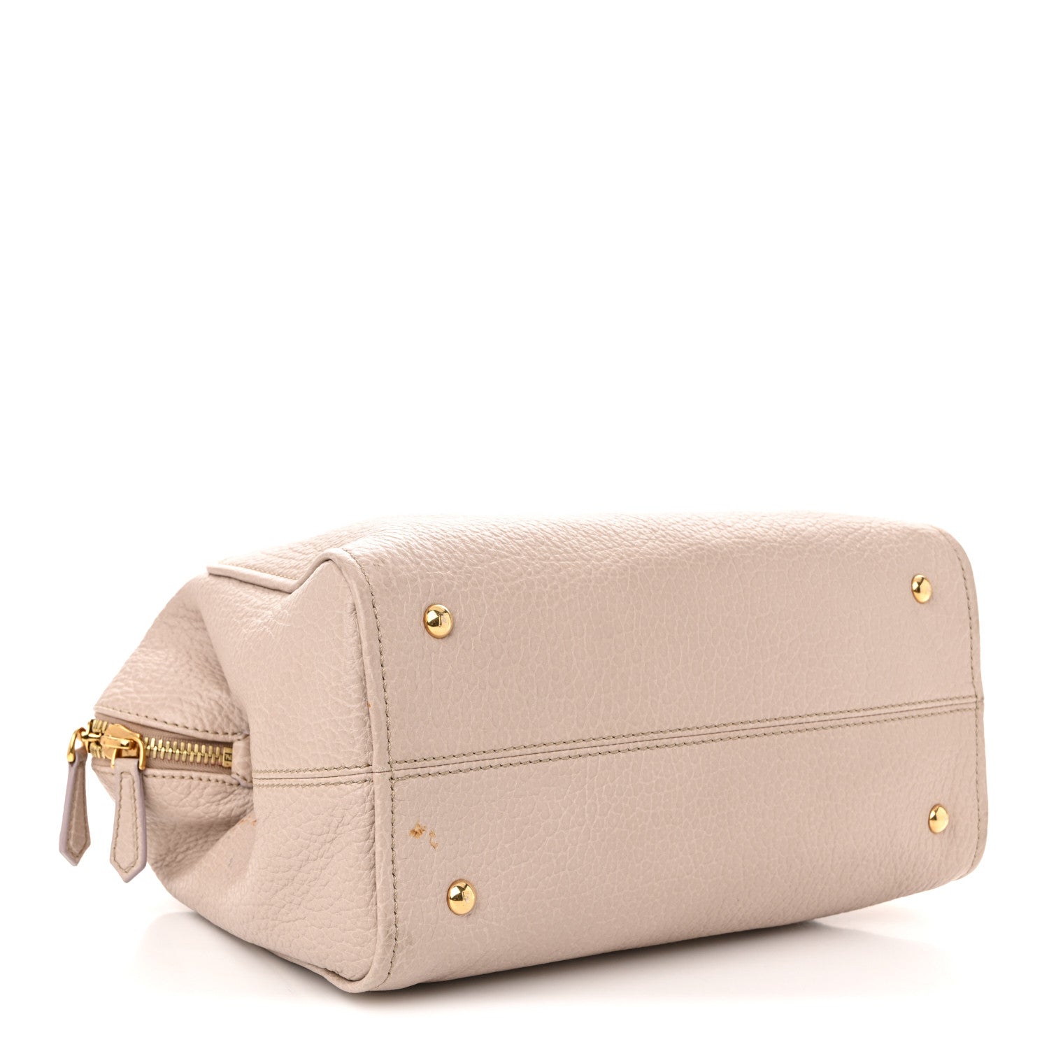 Fendi Pebbled Calfskin Small Chameleon Tote Cipria 4 of 13