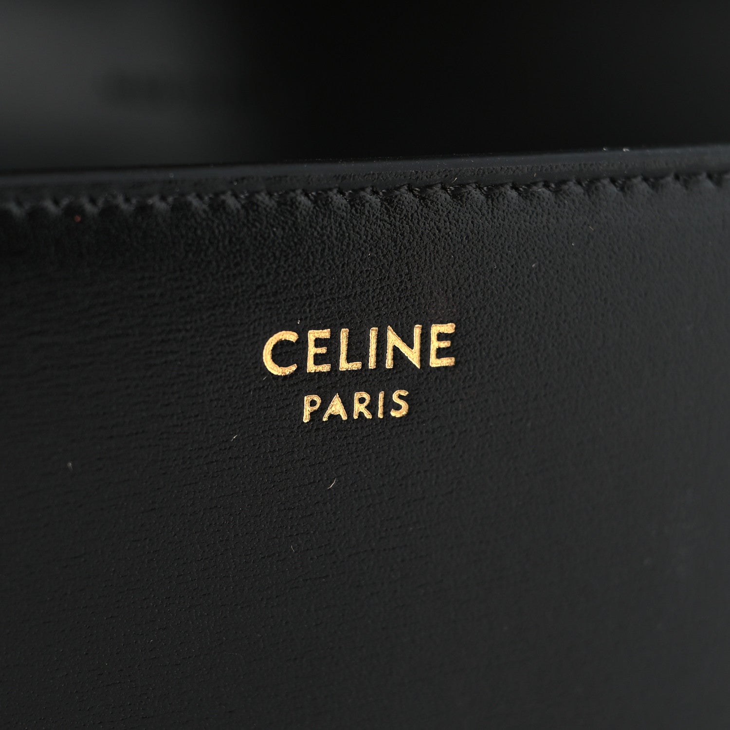 Celine Shiny Calfskin Triomphe Margo Wallet on Chain Black 6 of 10