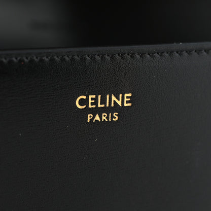 Celine Shiny Calfskin Triomphe Margo Wallet on Chain Black 6 of 10