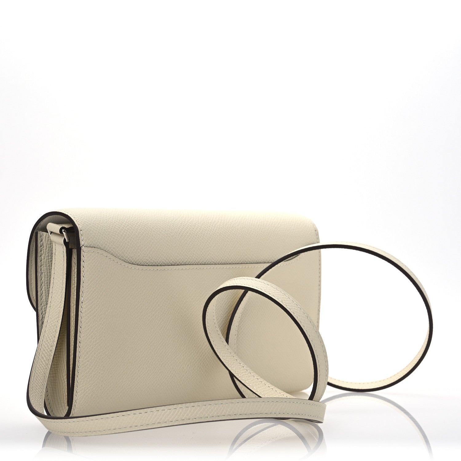 Hermes Epsom Lizard Constance Wallet To Go Nata 3 of 11