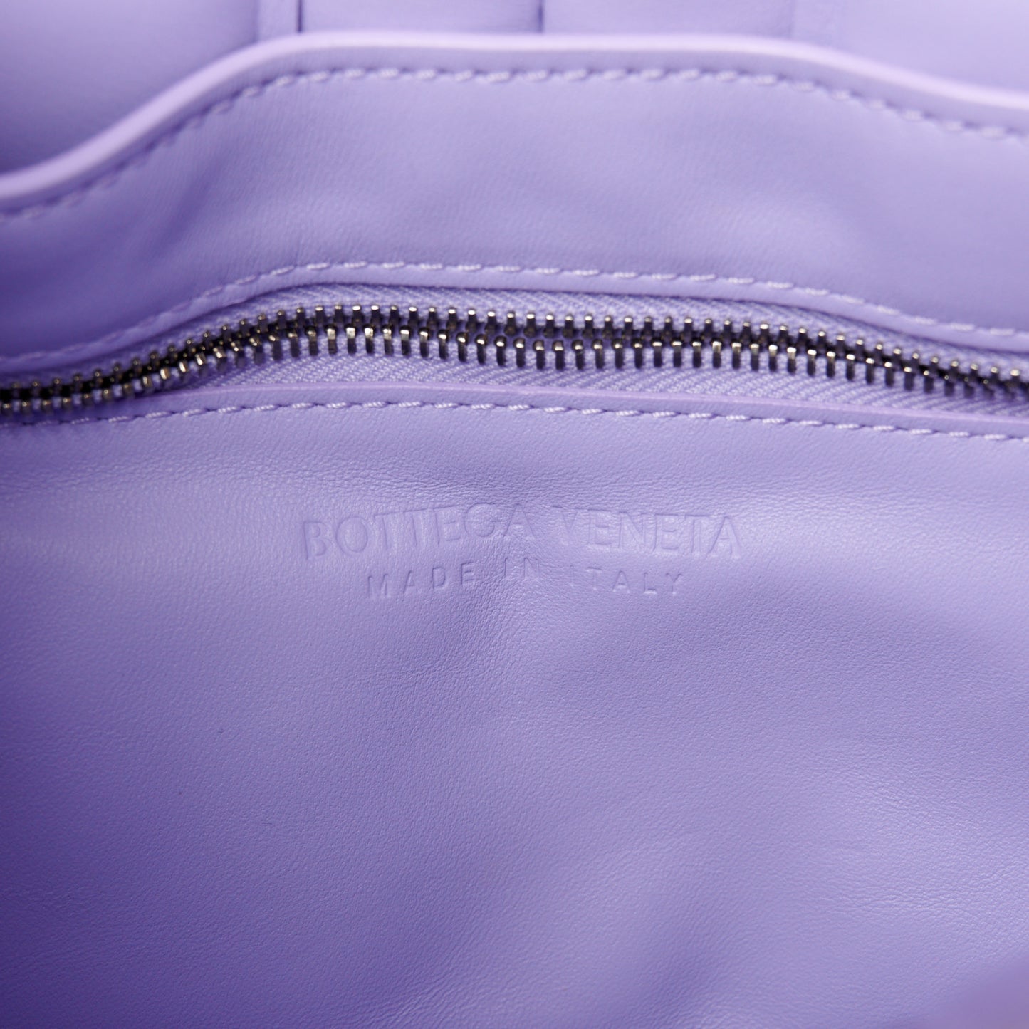 Nappa Maxi Intreccio Padded Cassette Crossbody Bag Lavender