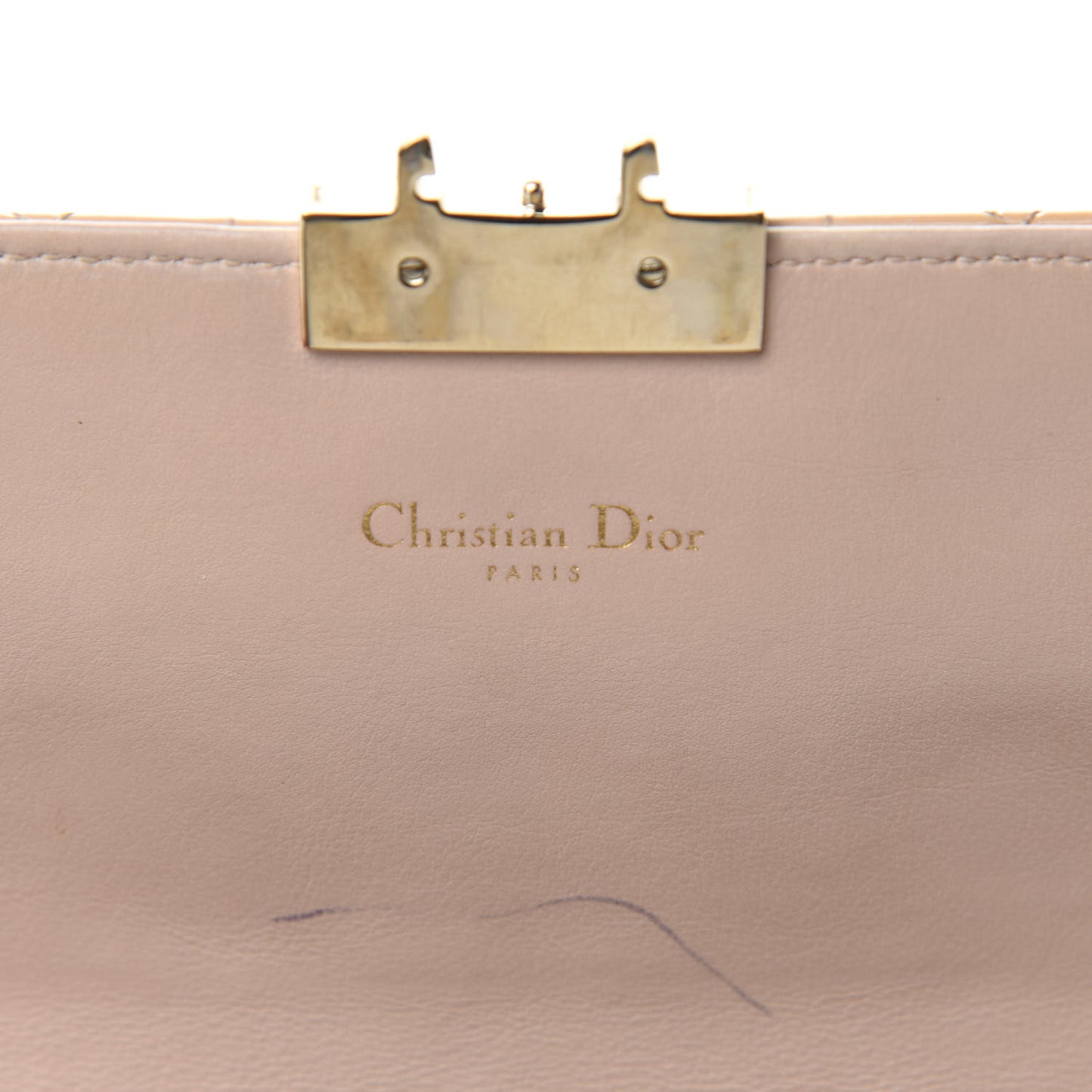 Patent Cannage Miss Dior Promenade Pouch Beige