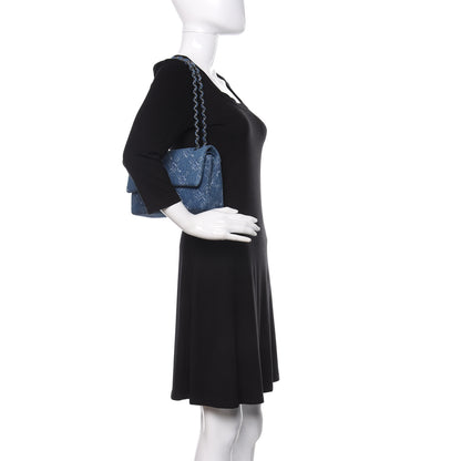 Chanel Denim Medium Double Flap Blue 2 of 11