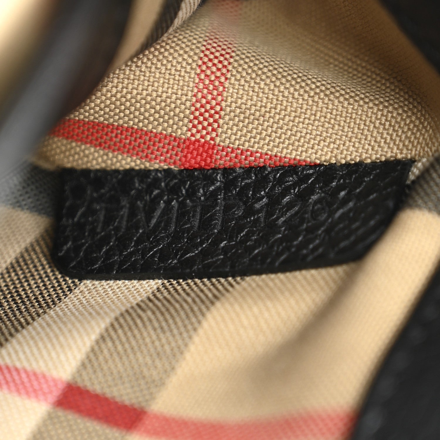 Burberry Coated Canvas Calfskin Vintage Check Medium Note Crossbody Bag Black 7 of 11