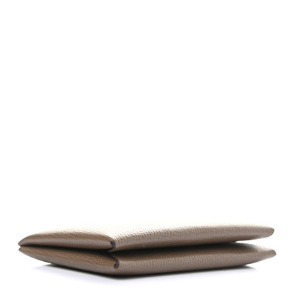 Hermes Epsom Calvi Card Case Etoupe 4 of 7