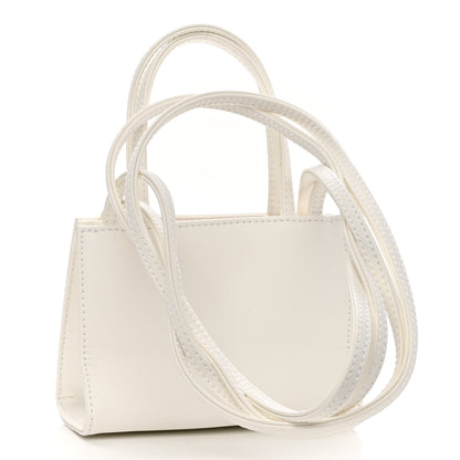 Telfar Vegan Leather Small Shopping Bag White 3 of 10