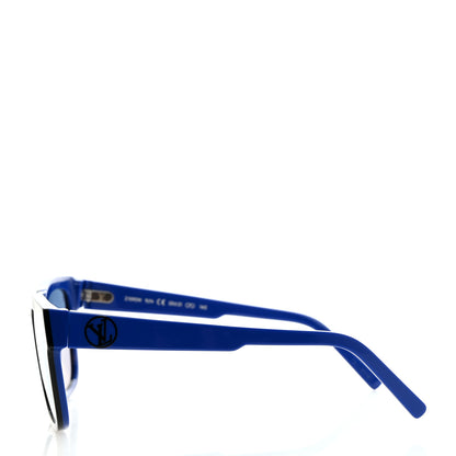 Louis Vuitton Acetate Outerspace Square Sunglasses Z1095W Black Blue 3 of 8