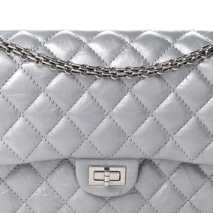 Chanel Metallic Aged Calfskin 2.55 Reissue 225 Flap Silver 10 of 10
