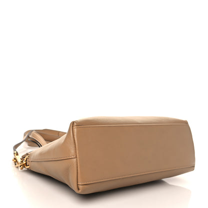 Gucci Lambskin Small Linea Matisse Top Handle Bag Natural Tan 4 of 8
